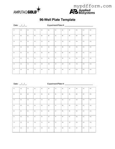 Fill in Your 96 Well Form