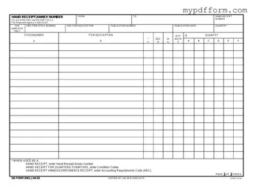 Fill in Your Da Form