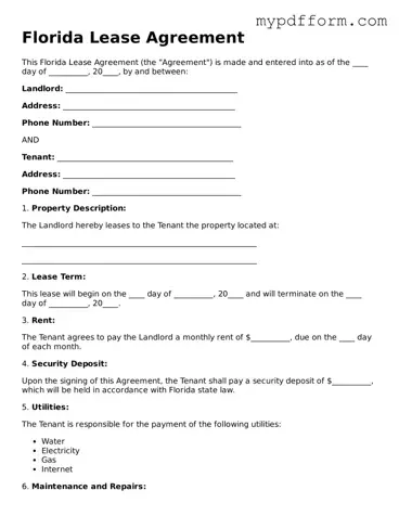 Valid  Lease Agreement Template for Florida