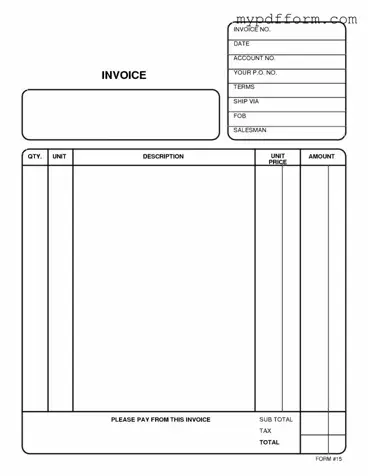 Fill in Your Free And Invoice Pdf Form