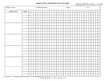 Fill in Your Medication Administration Record Sheet Form
