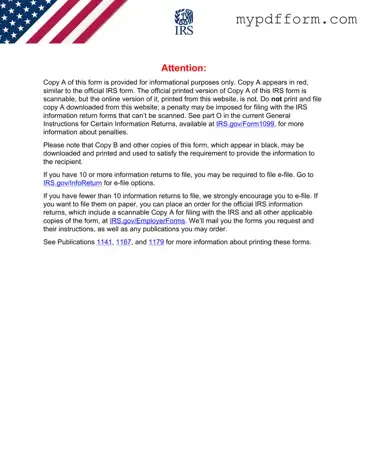 Fill in Your IRS 1099-MISC Form