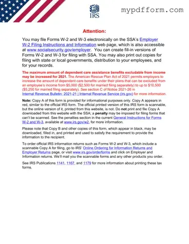 Fill in Your IRS W-2 Form